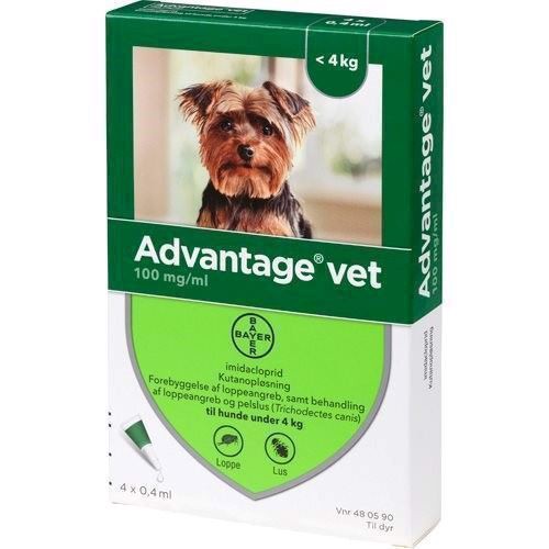 Advantage Vet Loppemiddel Til Hunde - Kg Ml
