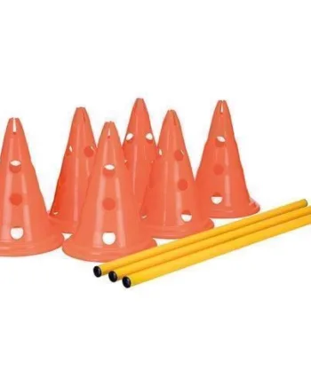 Agility Keglesæt Med   Spring    Kegler Og   Pinde