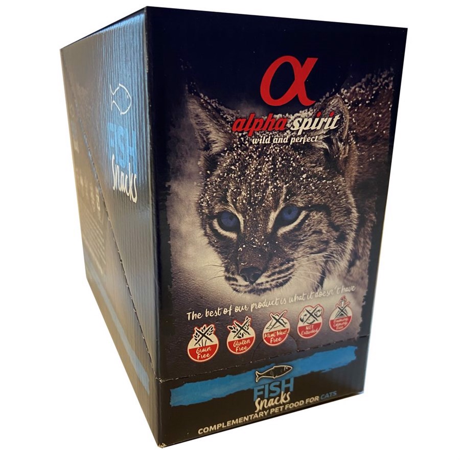 Alpha Spirit Cat Fish Snack 16 35g Storkøb