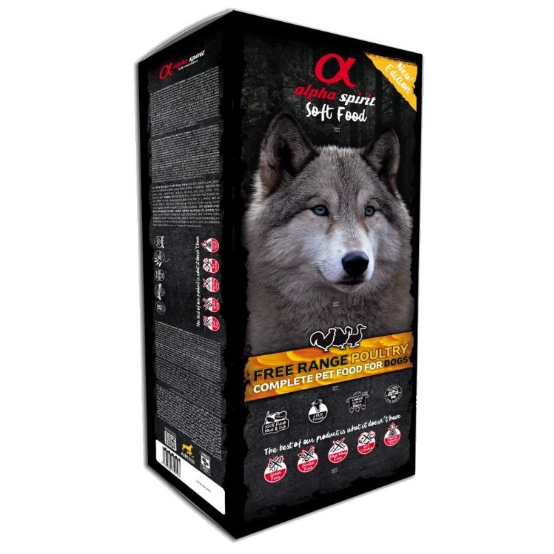 Alpha Spirit Semi Moist Fuldfoder Med Fjerkræ Kg 45 200g