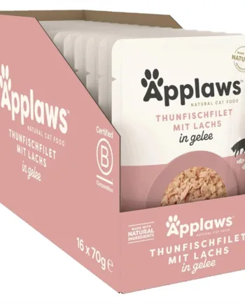 Applaws Cat Pouch Tuna Fillet With Salmon  16 Pouches