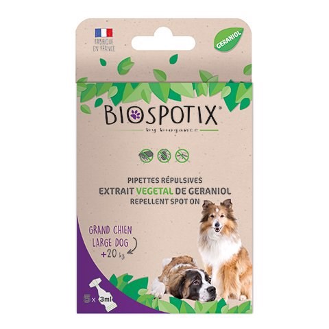 Biospotix Ugiftigt Loppe Flåt Pipetter Til Hunde Over 20 Kg