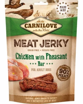 Carnilove Meat Jerky  Kylling Og Fasan Bar  100g