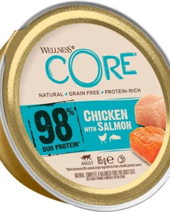 Core Cat Paté 98  Chicken And Salmon  12   85g