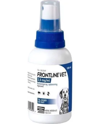 Frontline Spray Mod Lopper Og Flåter  100 Ml