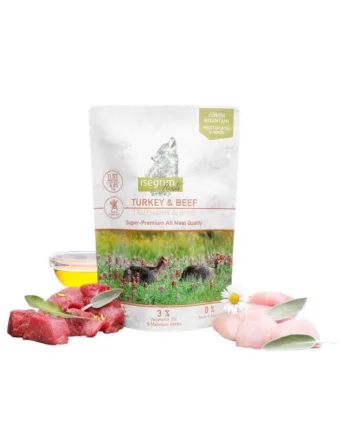 Isegrim Junior Vådfoder  Kalkun Og Oksekød  410g