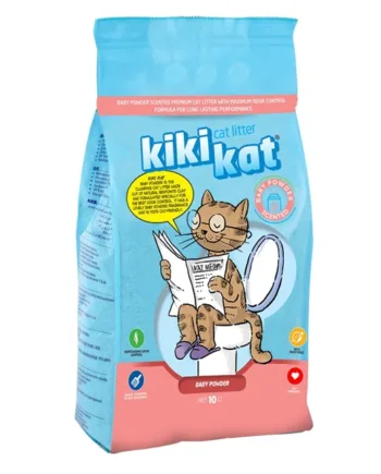 Kiki Kat Kattegrus  Med Babypudder    Liter
