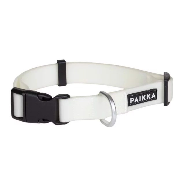 Paikka Glow Collar Hvid   Fluorescerende Halsbånd  23 30 Cm