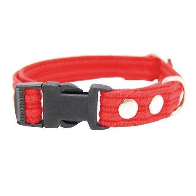 Webbing Halsbånd Med Snaplås  Rød   Arge