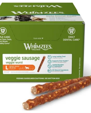 Whimzees Veggie Sausage  Large Kasse Med 50 Stk