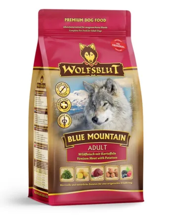 Wolfsblut Blue Mountain Adult Med Vildt  400g