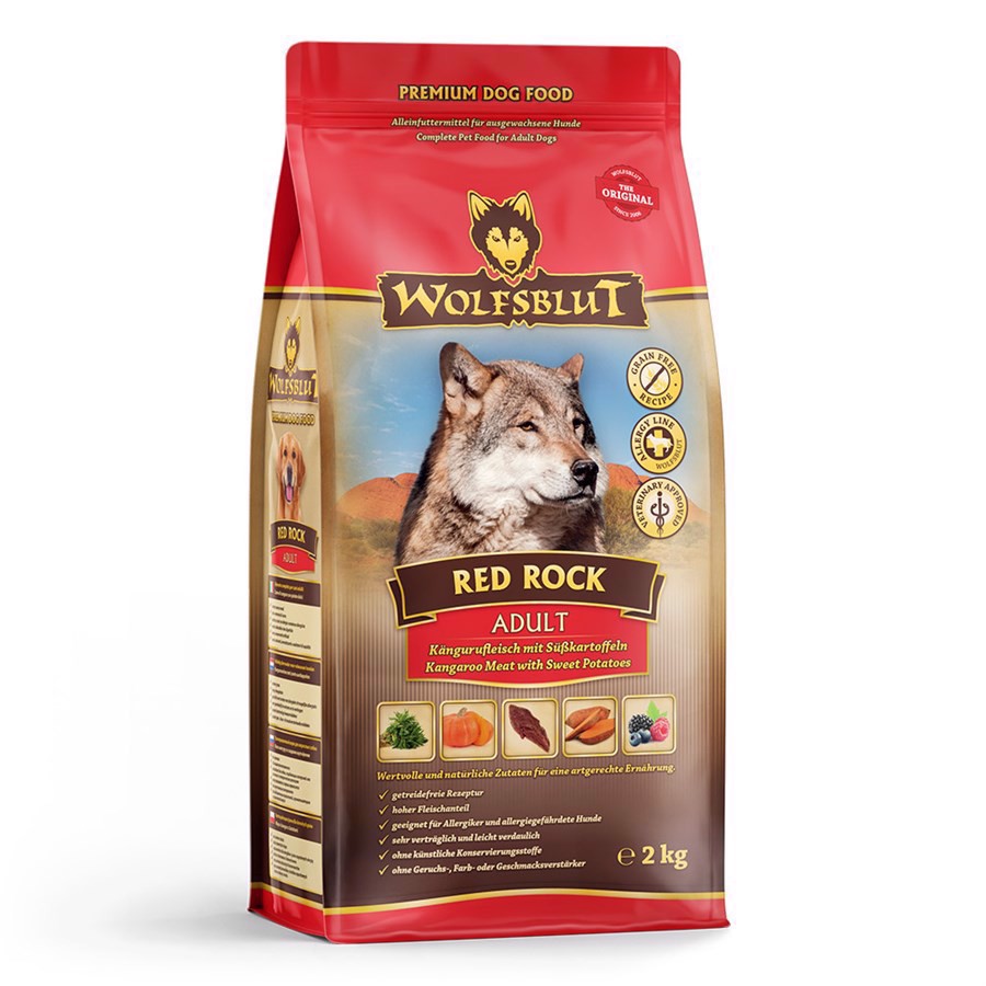 Wolfsblut Red Rock Adult Hundefoder Med Kænguru Kg