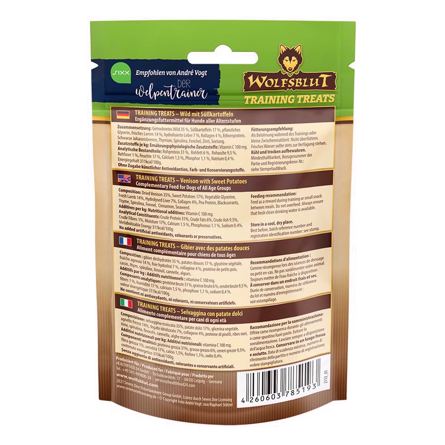 Wolfsblut Training Treats Dark Forrest 70g