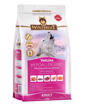 Wolfsblut Vetline Hypoallergenic Mod Foderintolerance    Kg