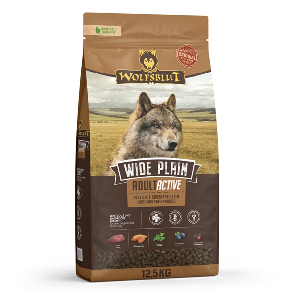 Wolfsblut Wide Plain Active Adult Med Hest 12 Kg