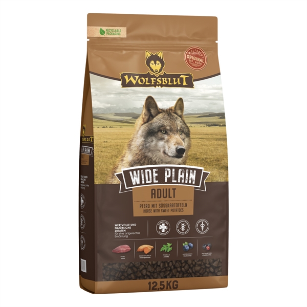Wolfsblut Wide Plain Adult Med Hest 12 Kg