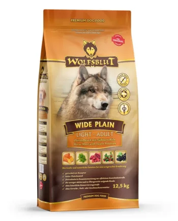 Wolfsblut Wide  Plain Light Adult  Med Hest  12   Kg