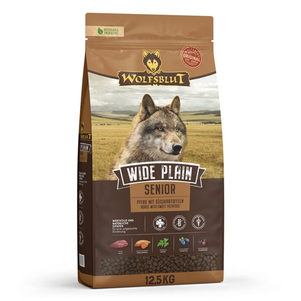 Wolfsblut Wide Plain Senior Med Hest 12 Kg