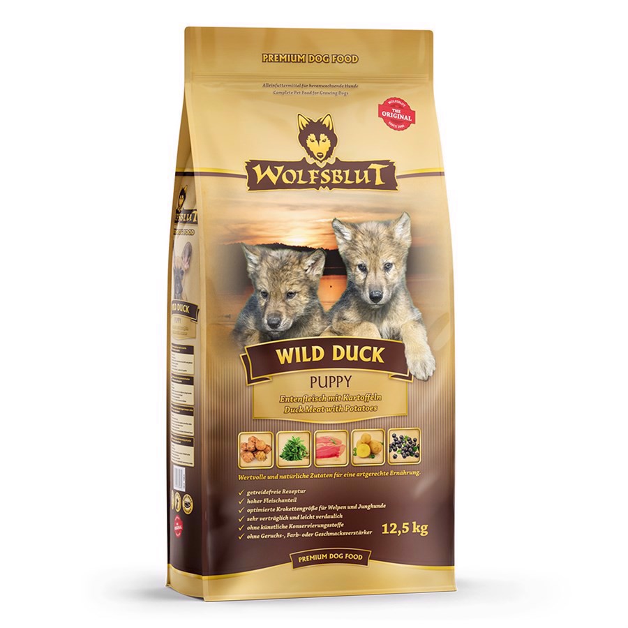 Wolfsblut Wild Duck Puppy Med And 12 Kg