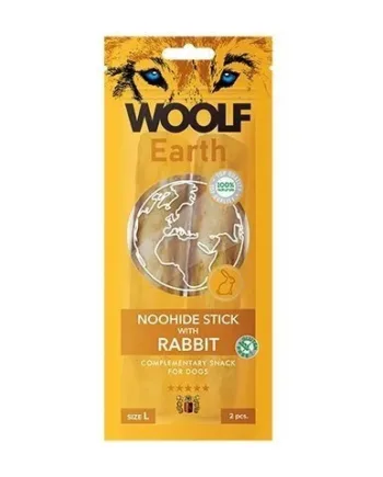 Woolf Earth Noohide Sticks    Stk Large  Rabbit