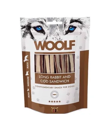 Woolf Long Rabbit And Cod Sandwich  100g