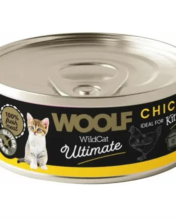Woolf Ultimate Chicken  Dåsemad Til Killinger  12 Dåser   85g