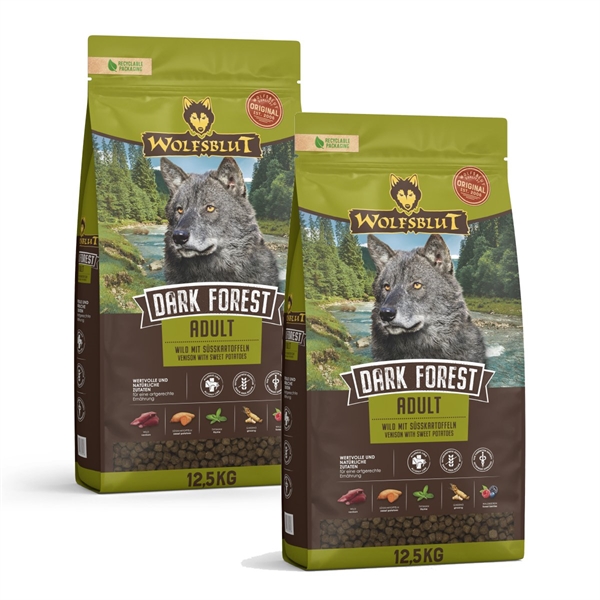 12 Kg Wolfsblut Dark Forest Adult Storkøb Rabat