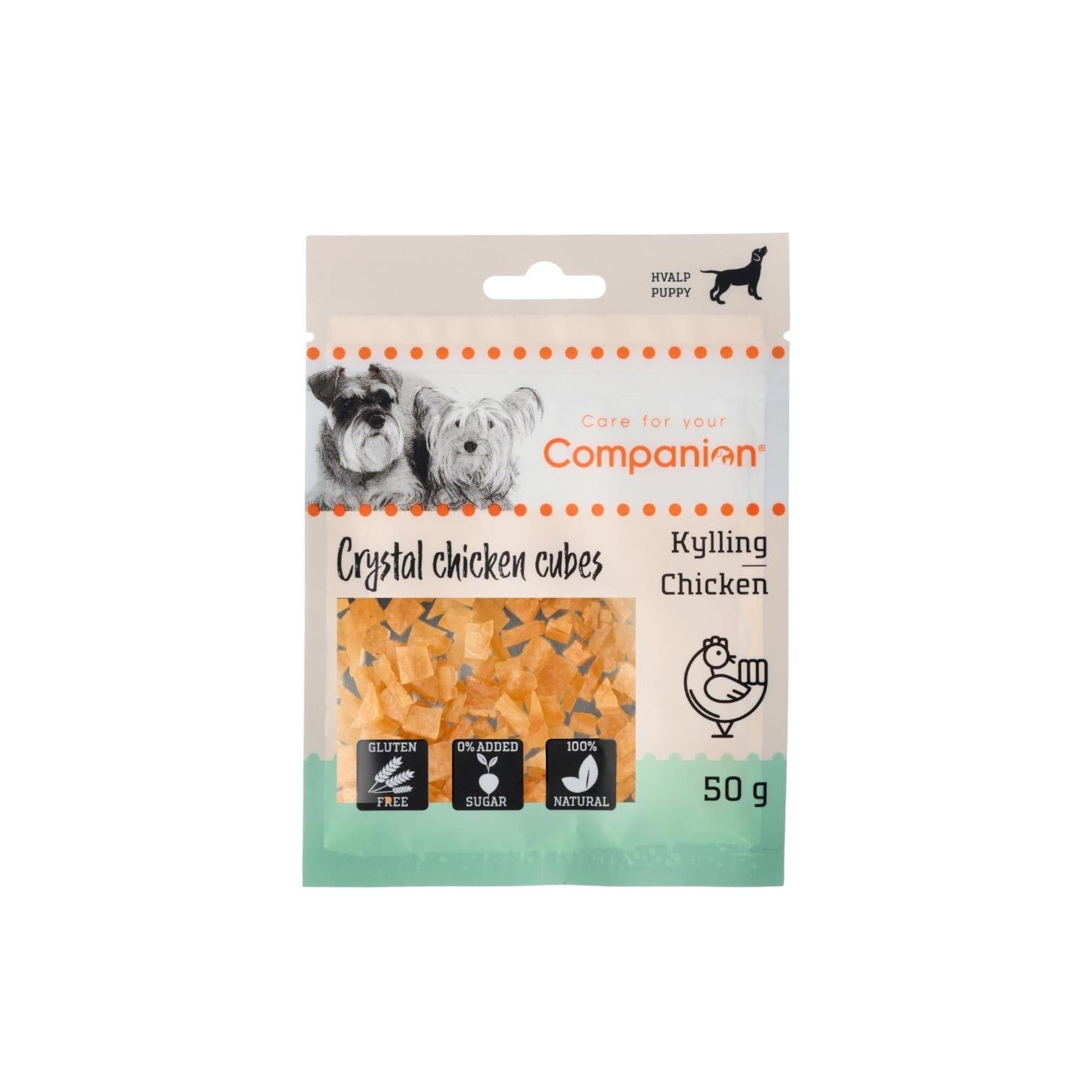 Companion Mini Chicken Cubes For Puppy    Stk