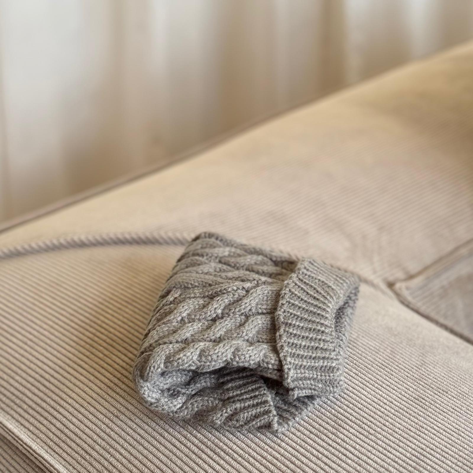 Hunde Striktrøje Taupe Small   21-23cm