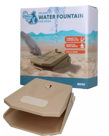 Vandfontæne Med Pedal Til Hunde  Coolpets Splash Beige