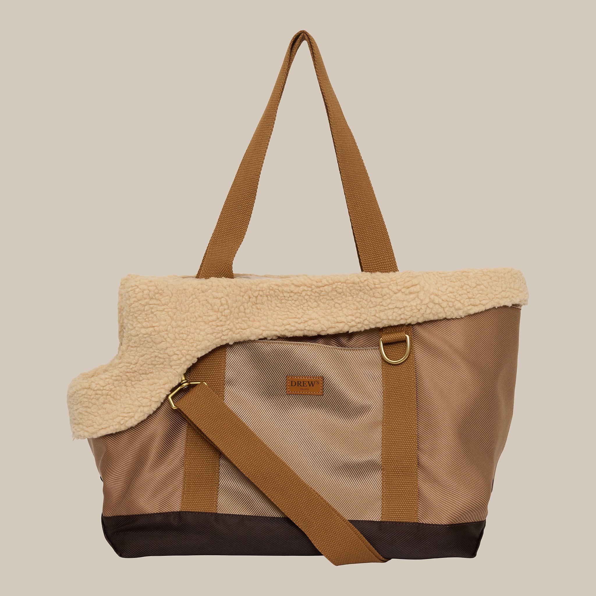 Aspen Sporty Hundetaske Med Blødt Inderfor Teddy Fleece