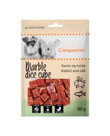 Companion Marble Dice Cube Kanin   Torsk    Stk