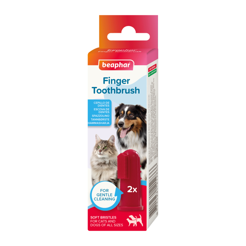 Fingertandbørster Til Hund   Kat  Silikone    Stk
