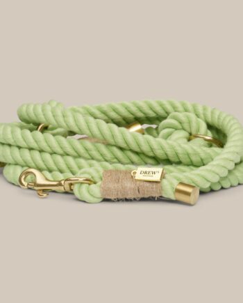 Lime   Justerbar Og Blød Hundesnor  Grøn  250cm   Grøn