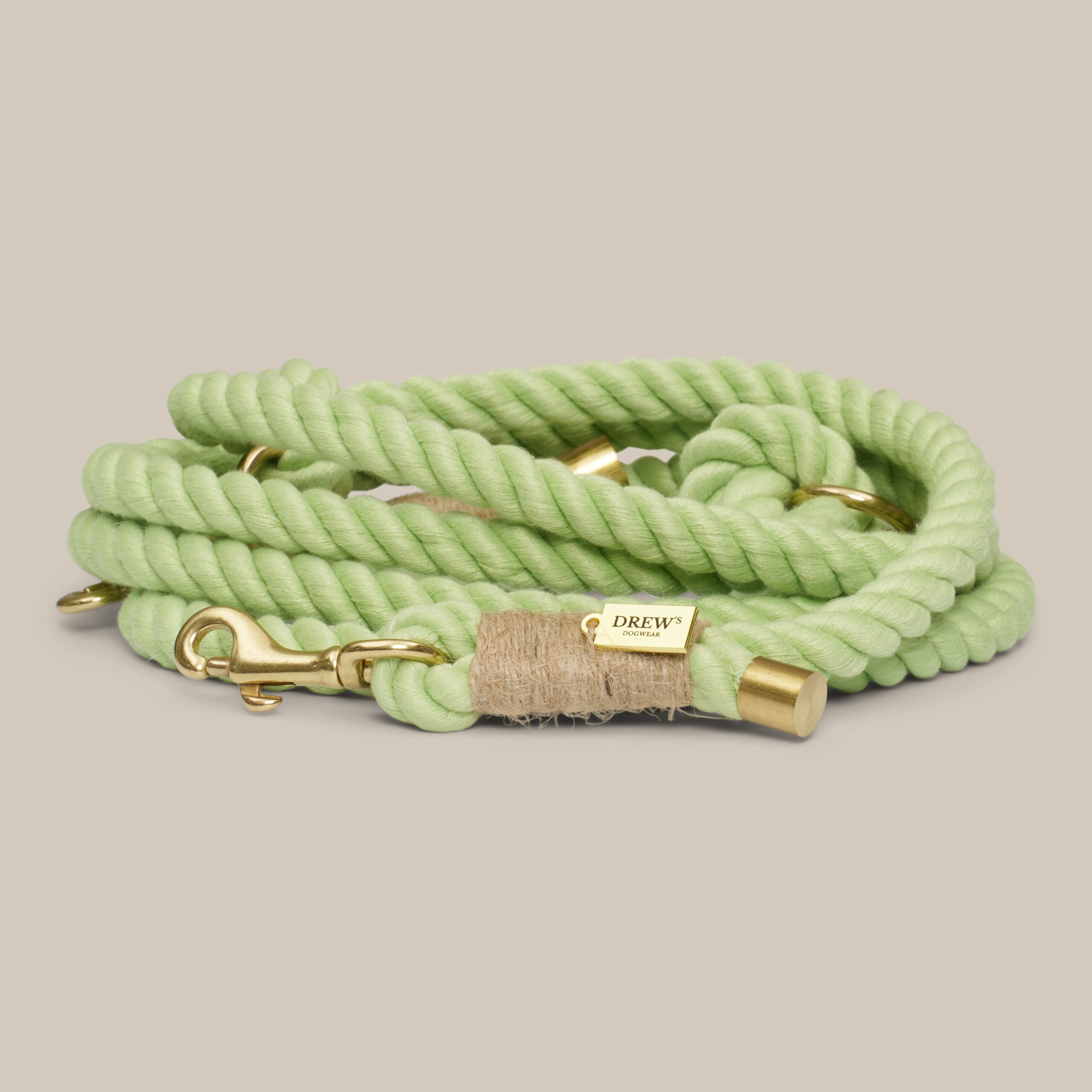 Lime Justerbar Og Blød Hundesnor Grøn 250cm Grøn