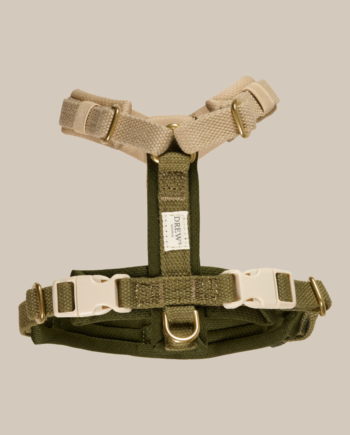 Olive   Blød   Justerbar Hundesele  Pro  Xs