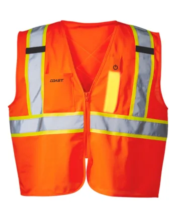Sikkerhedsvest Med Led-lys Og Refleks   -